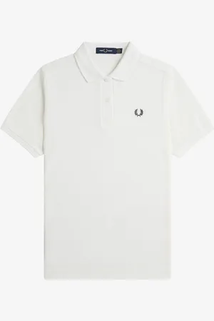 Fred Perry Twin Tipped 100% Cotton White Polo Shirt42