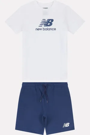 New Balance Zestaw chłopięcy z logo, w 100% z bawełny: koszulka i szorty10