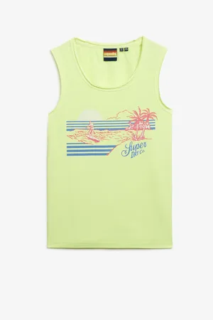 Superdry 100% Cotton Outdoor Stripe Scoop Neck Tank36