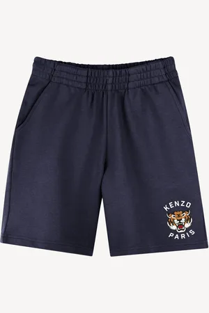Kenzo Blue Small Tiger Logo Bermuda 100% Cotton Shorts140146 cm