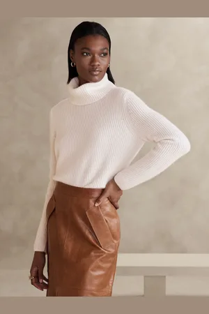 Banana Republic Chiara Cashmere Turtleneck JumperL