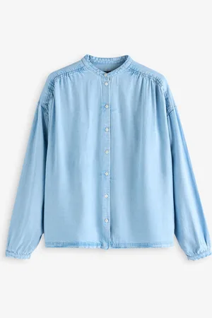 HUGO BOSS Pleated Henley Collar Blouse44