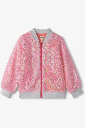 Hatley Pink Pearl Mermaid Sequins Bomber Jacket116122 cm