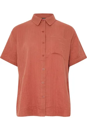 Long Tall Sally Cheesecloth Short Sleeve 100% Cotton Shirt40tall