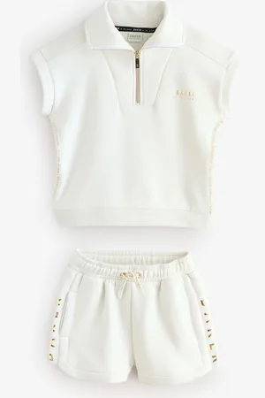 Ted Baker Cream Zip Neck Top and Shorts Set152158 cm