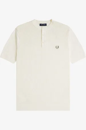 Fred Perry Waffle Henley T-ShirtM