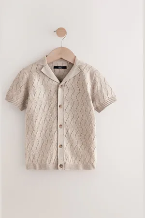Next Knitted Revere Collar Polo Shirt (3-16yrs)11 lat (146 cm)
