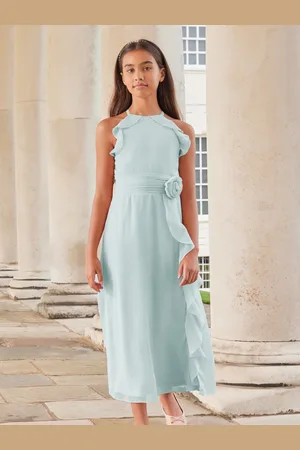 Lipsy London Marszczona sukienka balowa maxi z motywem kwiatowym (7-16 lat)13 lat (158 cm)