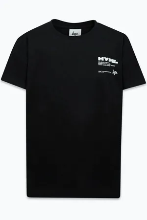 Hype . Kids Block 100% Cotton Black T-Shirt110116 cm