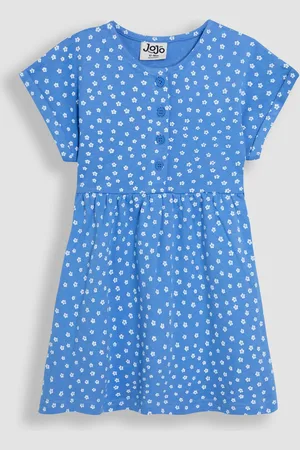 JoJo Maman Bébé Spot Button Front 100% Cotton Dress8692 cm