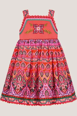 Monsoon Baby 100% Cotton Embroidered Floral Print Dress12