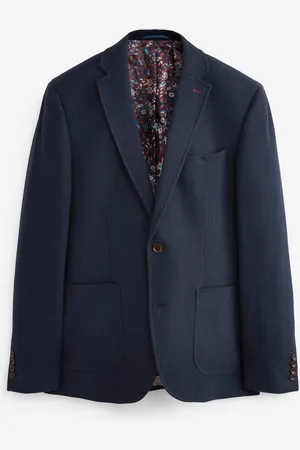 Next Blezer wełniany z wzorem w jodełkę Nova Fides Signature42 L