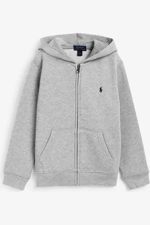 Ralph Lauren Chłopięca bluza bawełniana z kapturem, suwakiem i logo4 lat (104 cm)