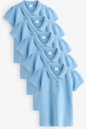 Next 100% Cotton Short Sleeve Polo Shirts 5 Pack (3-16yrs)6 lat (116 cm)