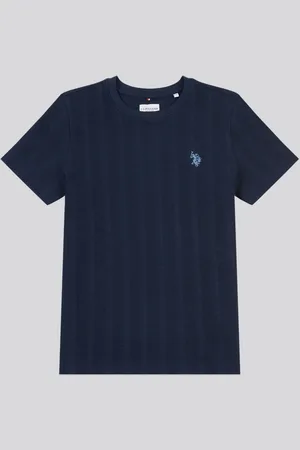 U.S. Polo Assn. U. S. Polo Assn. Boys 100% Cotton Vertical Stripe Textured T-Shirt8