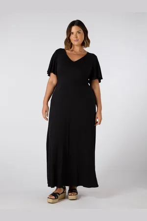 Live Unlimited London Petite V-Neck Jersey Maxi Dress54