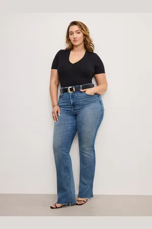 GOOD AMERICAN Soft Tech Classic Bootcut 100% Cotton Jeans38