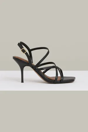 Reiss Elise Leather Strappy Stiletto SandalsEU 37 (UK 4)