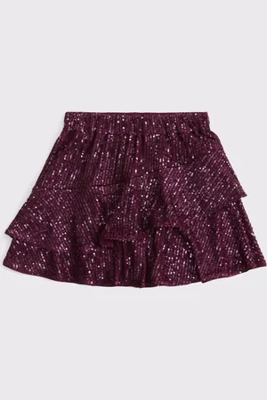 Abercrombie & Fitch Red Sequin Occasion Party Skirt15