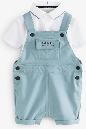 Ted Baker Dungaree And Polo Shirt Set7480 cm