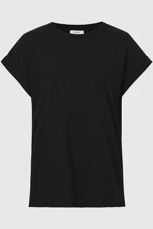 Reiss Tereza Cotton-Jersey Crew Neck T-ShirtM
