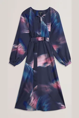 Ted Baker Arade Printed Belted Midi Dress42