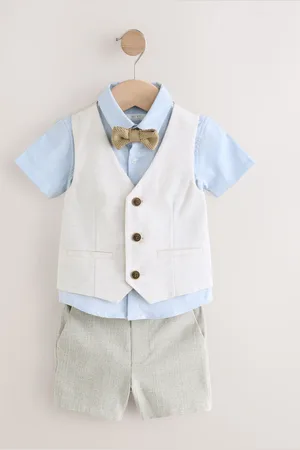 Next Waistcoat Shirt and Bowtie Set (3mths-9yrs)6268 cm