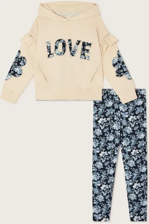 Monsoon Love Hoodie and Floral Print Leggings Set7