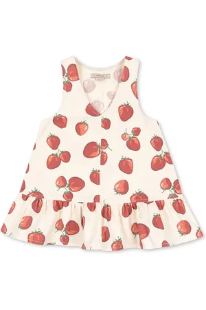 Konges Sløjd 100% Organic Cotton Fen Heart Print Sleeveless Dress134140 cm
