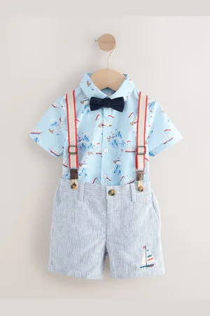Next Shirt, Braces, Short & Bow Tie Set (3mths-7yrs)116122 cm
