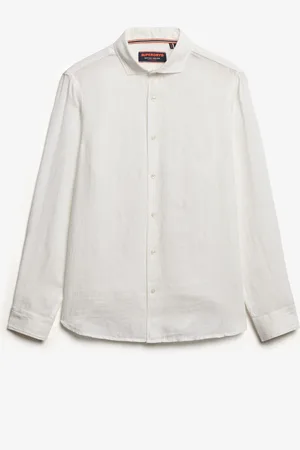 Superdry Oversized Embroidered Vacation 100% Linen ShirtL