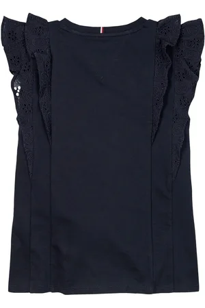 Tommy Hilfiger Broderie Anglaise 100% Cotton Knit Top140146 cm