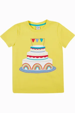 Frugi Yellow Celebration 100% Organic Cotton T-Shirt110116 cm