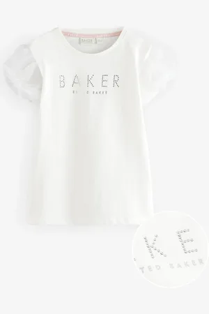 Ted Baker Organza Sleeve Hotfix 100% Cotton T-Shirt9 lat (134 cm)