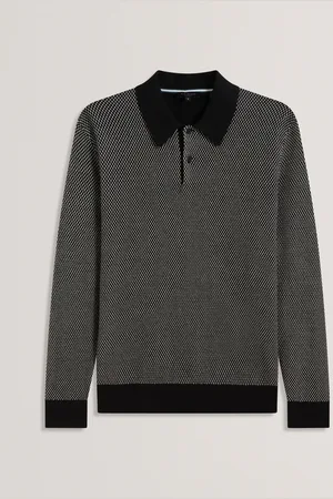 Ted Baker Ardo Small Stitch Knitted 100% Cotton Polo ShirtL