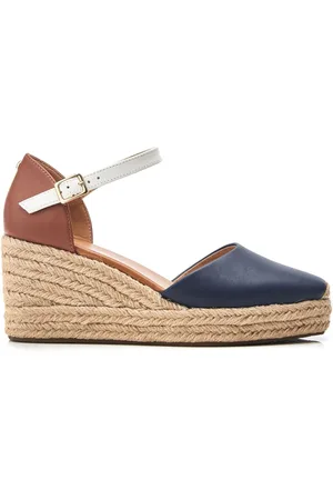 Moda In Pelle Gialla Square Toe Espadrille WedgesEU 41 (UK 8)