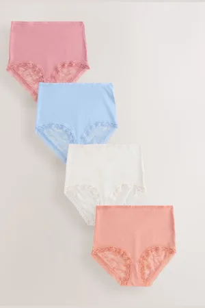Next Full Brief Modal Ultimate Comfort Lace Knickers 4 PackEU 40 (UK 12)