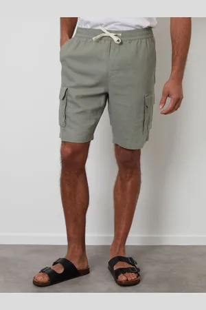 Threadbare Linen Blend Cargo Shorts34 R