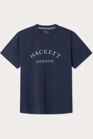 Hackett London Men Blue 100% Cotton T-ShirtS