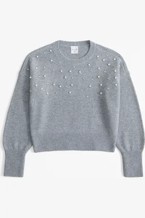 Abercrombie & Fitch Ballon Sleeve Knitted Jumper With Diamante Detail9