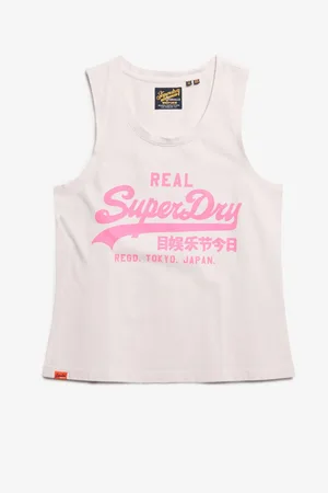 Superdry 100% Cotton Vl Neon Scoop Neck Tank36