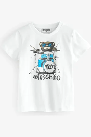 Moschino Short Sleeve Graphic Print Logo T-Shirt158164 cm