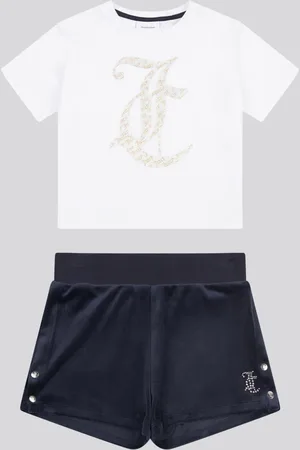 Juicy Couture Girls Boxy T-Shirt & Velour Shorts Set134140 cm