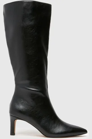 Schuh Dottie Knee High Black BootsEU 37 (UK 4)
