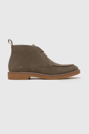 Schuh Brown Dabi Suede Apron Lace-Up Bootsuk10eu44