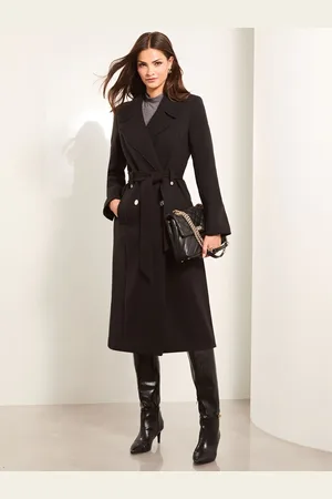 Lipsy London Double Breasted Long Line Belted Coat38