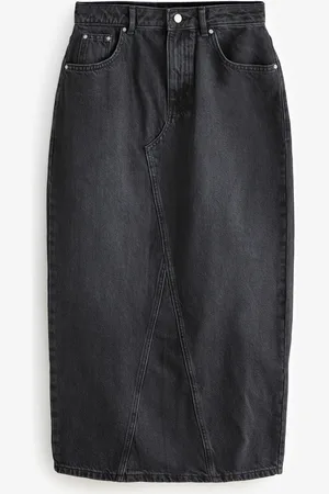 Next Hourglass Maxi Back Split Denim 100% Cotton Skirt40 mały