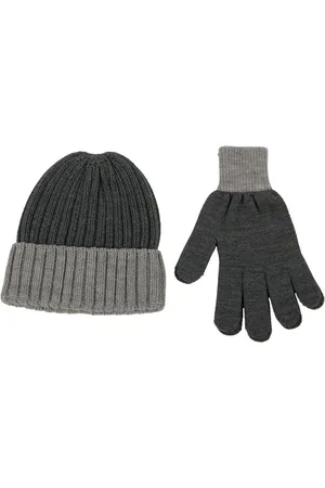 Totes Mens Chunky Knitted Hat & Gloves SetJeden