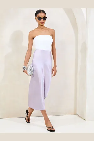 Lipsy London Satynowa spódnica midi 44
