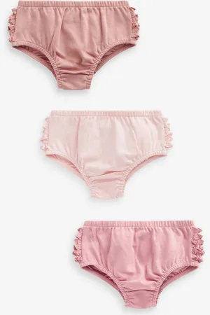 Next 100% Cotton Baby Knickers 3 Pack (0mths-2yrs)0-3 miesięcy